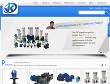 Tablet Screenshot of jkpumpbiz.com